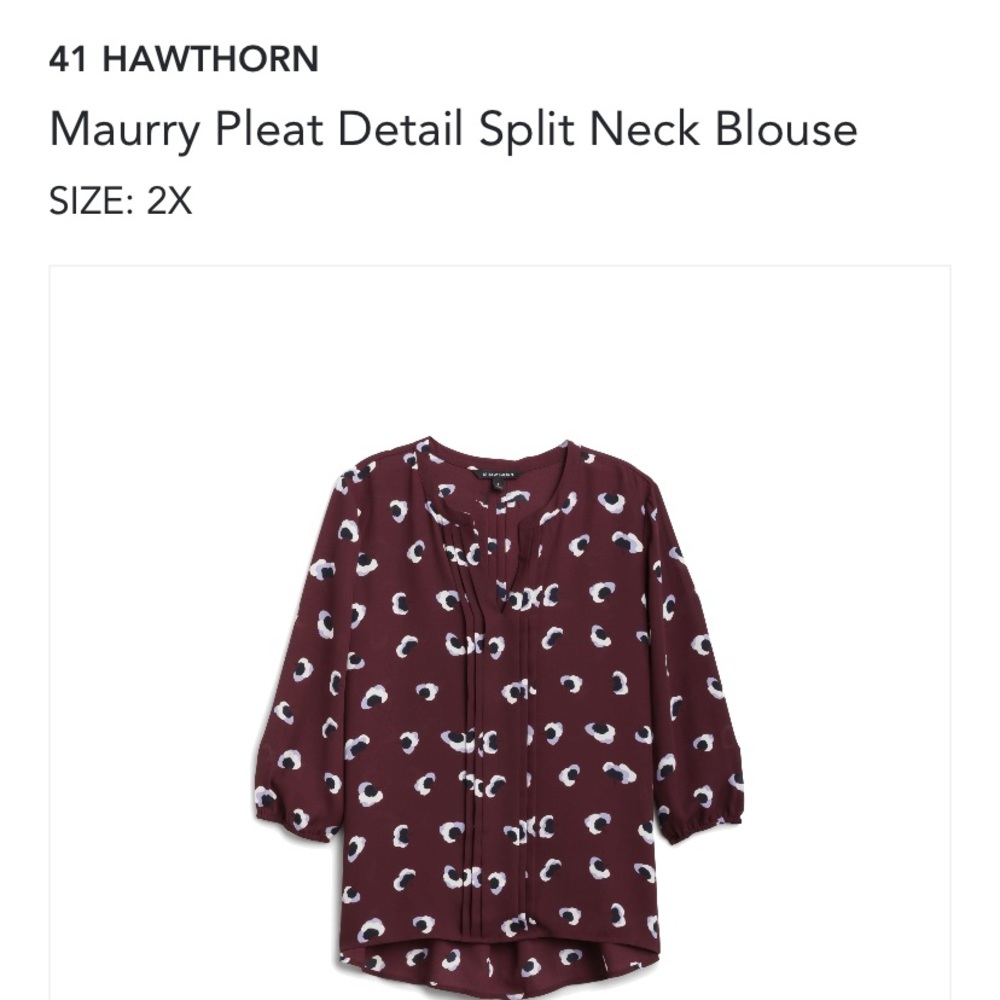 41 Hawthorne Plus Size Blouse